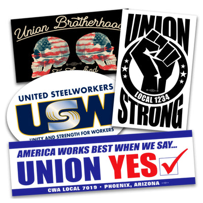 Union Printed Bumper Stickers 