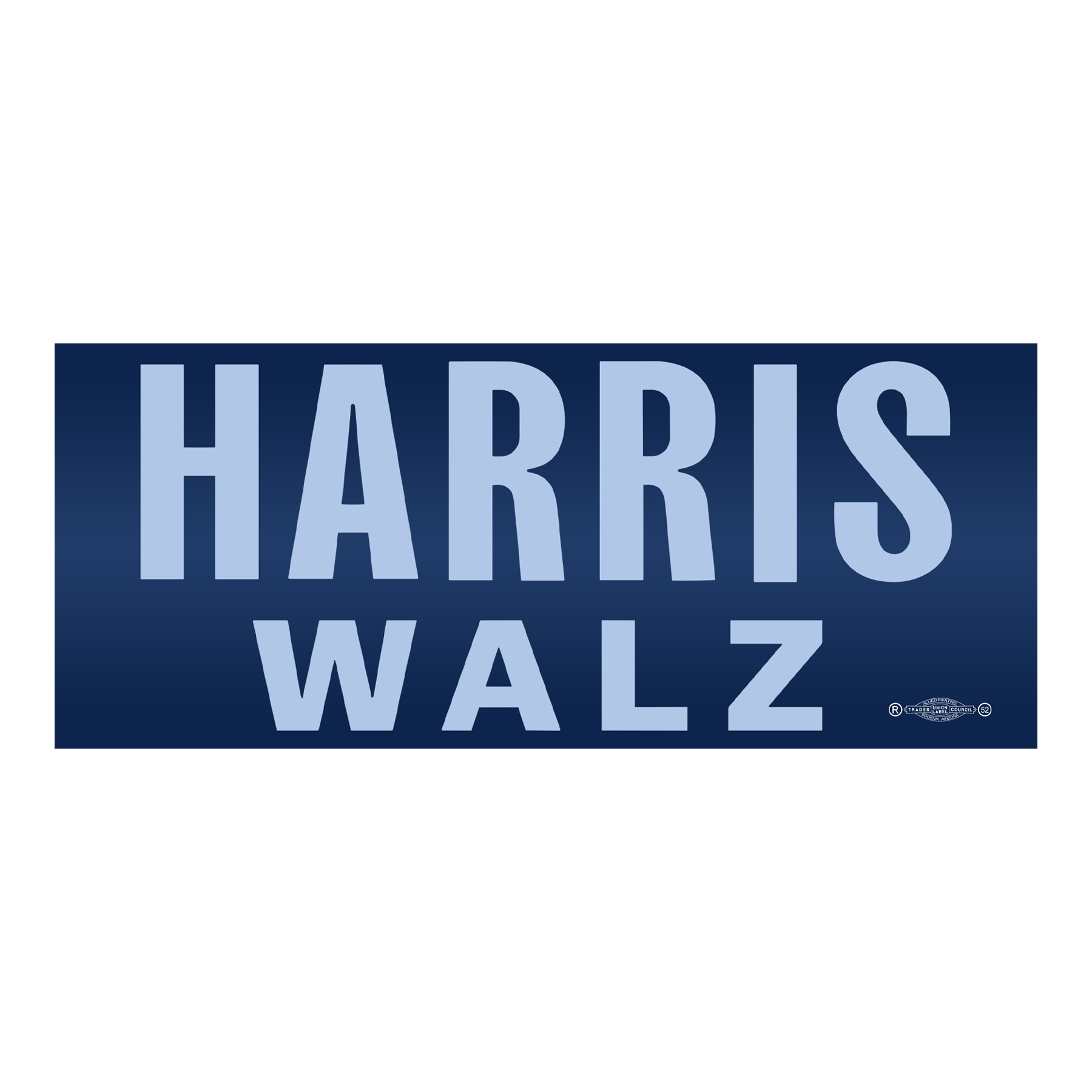 Harris Walz 2025 Blue Campaign Bumper Sticker KH24BS502