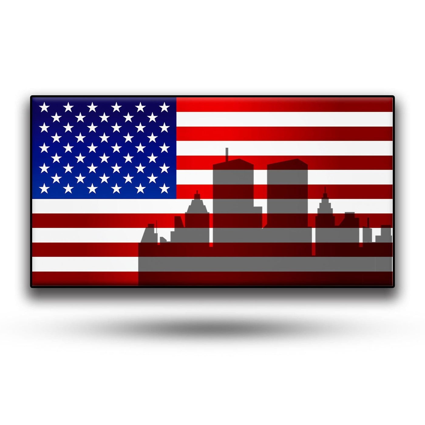 911 American Flag all weather Vinyl Sticker / USA-911-Vinyl