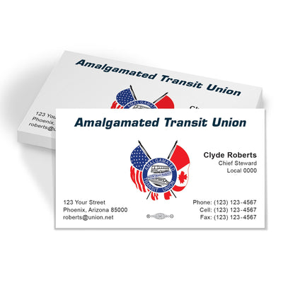 ATU Union Printed Business Cards - ATU-101