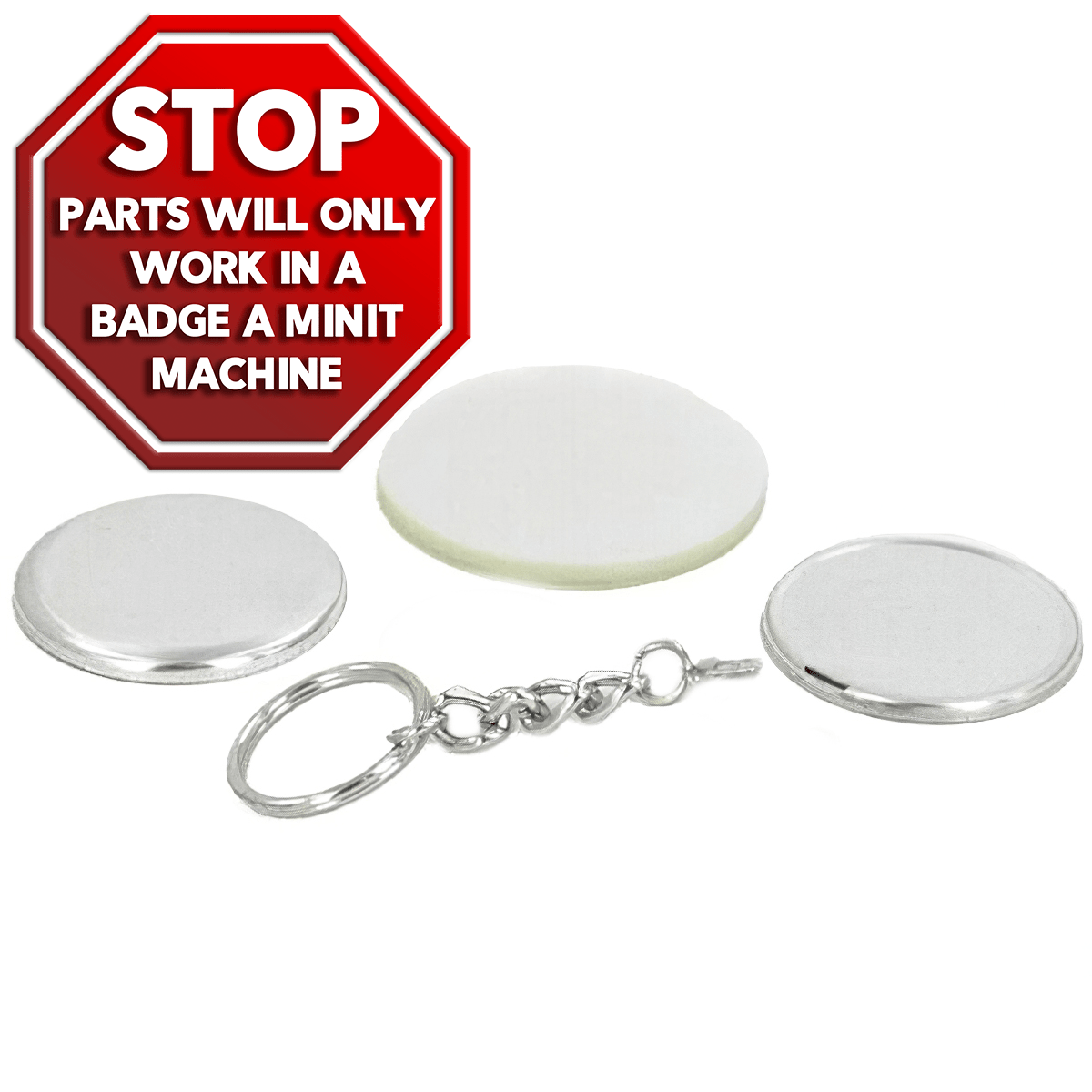 2.25'' Chain Key Ring 1000 Sets by American Button Machines