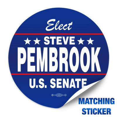 Political Campaign Button Template - PCB-109