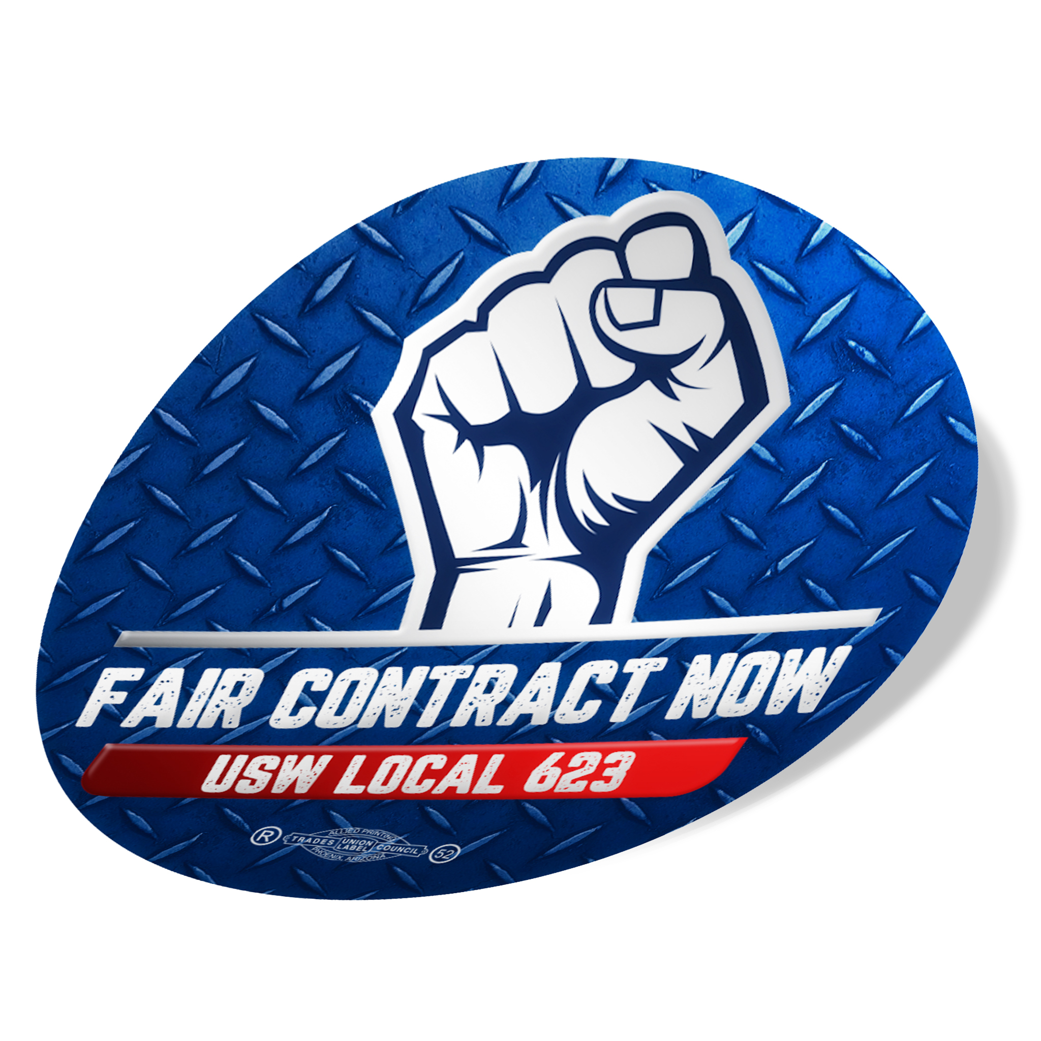 Union Lapel Stickers | Custom Printed USA