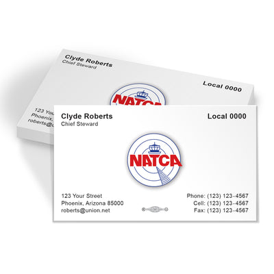 NATCA Union Printed Business Cards