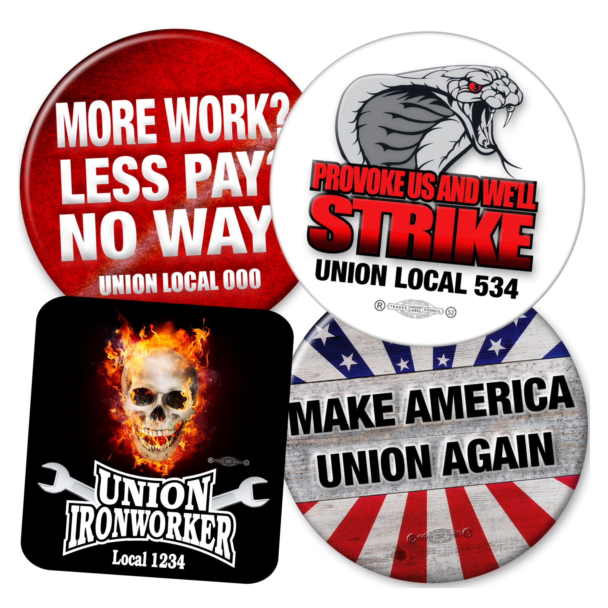 Pro Union Stock Designs | Ready-to-Print Union Artwork