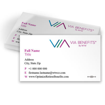 VIA Benefits Business Cards