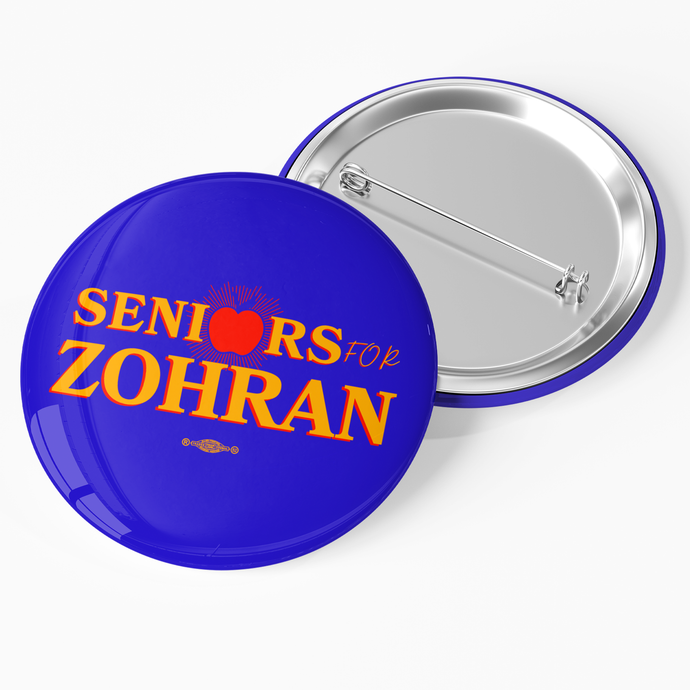 Seniors for Zohran Union Printed Pinback Buttons
