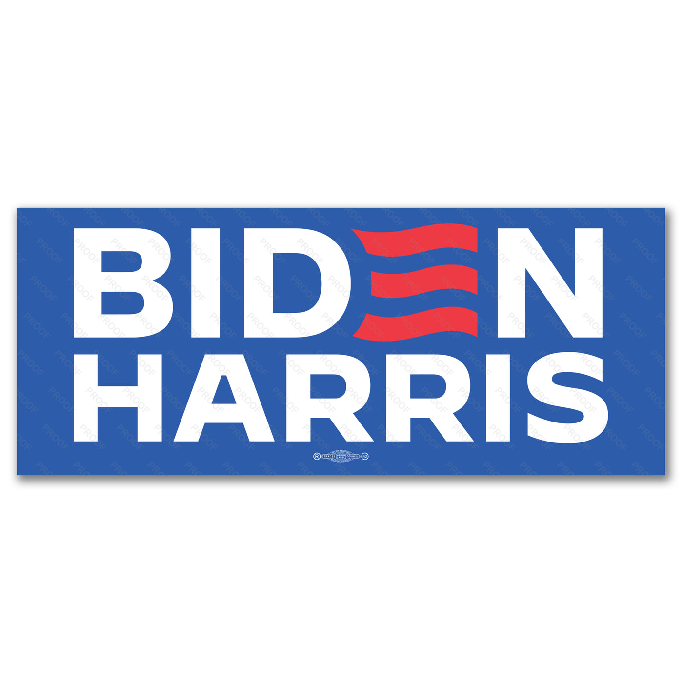 Biden Harris 2024 Blue Campaign Bumper Sticker / JB24-BS-501