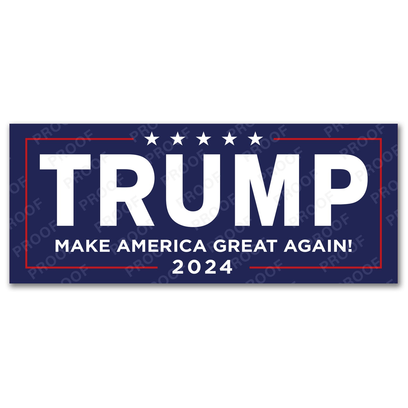 Trump Make America Great Again 2024 Blue Bumper Sticker / DT24-BS-501