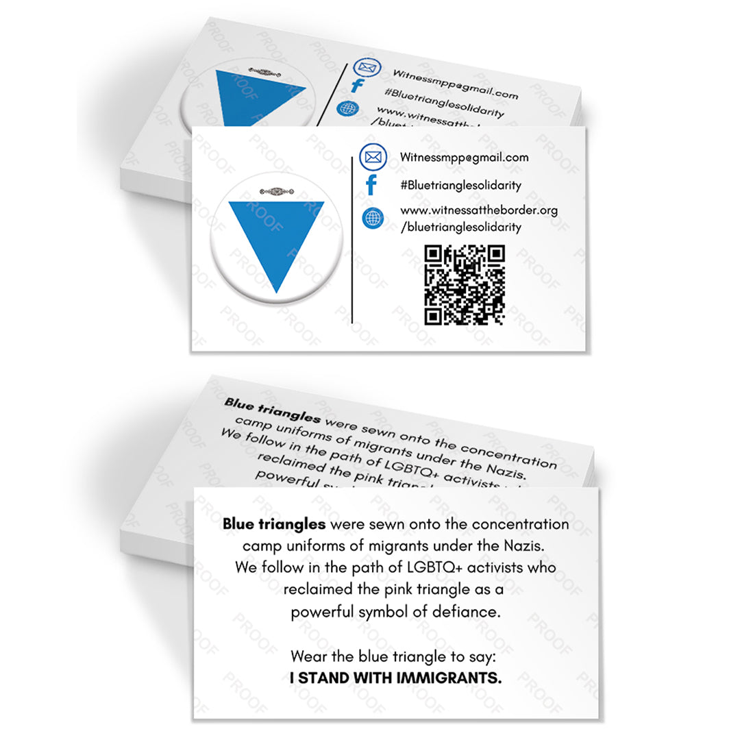 Blue Triangle Campaign - Business Information Cards