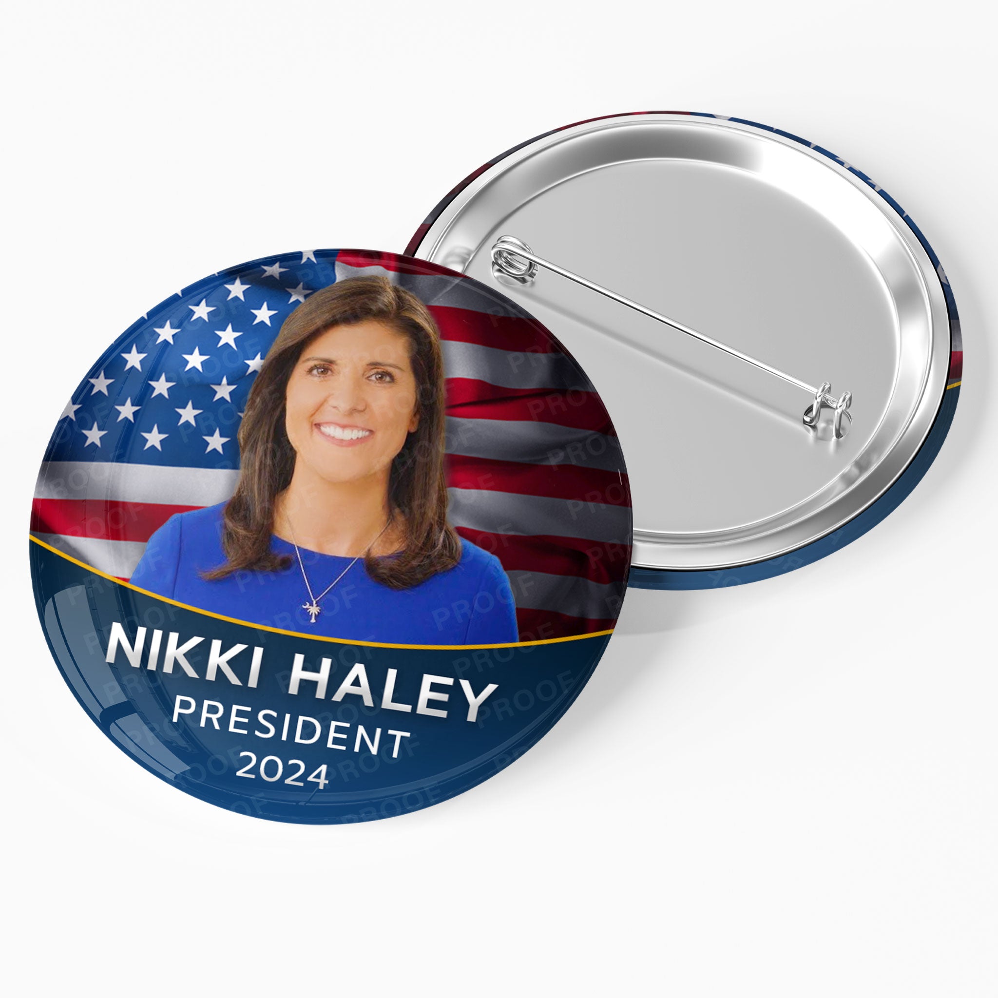 Nikki Haley 2024 Presidential Photo Campaign Button / NH24-104 ...