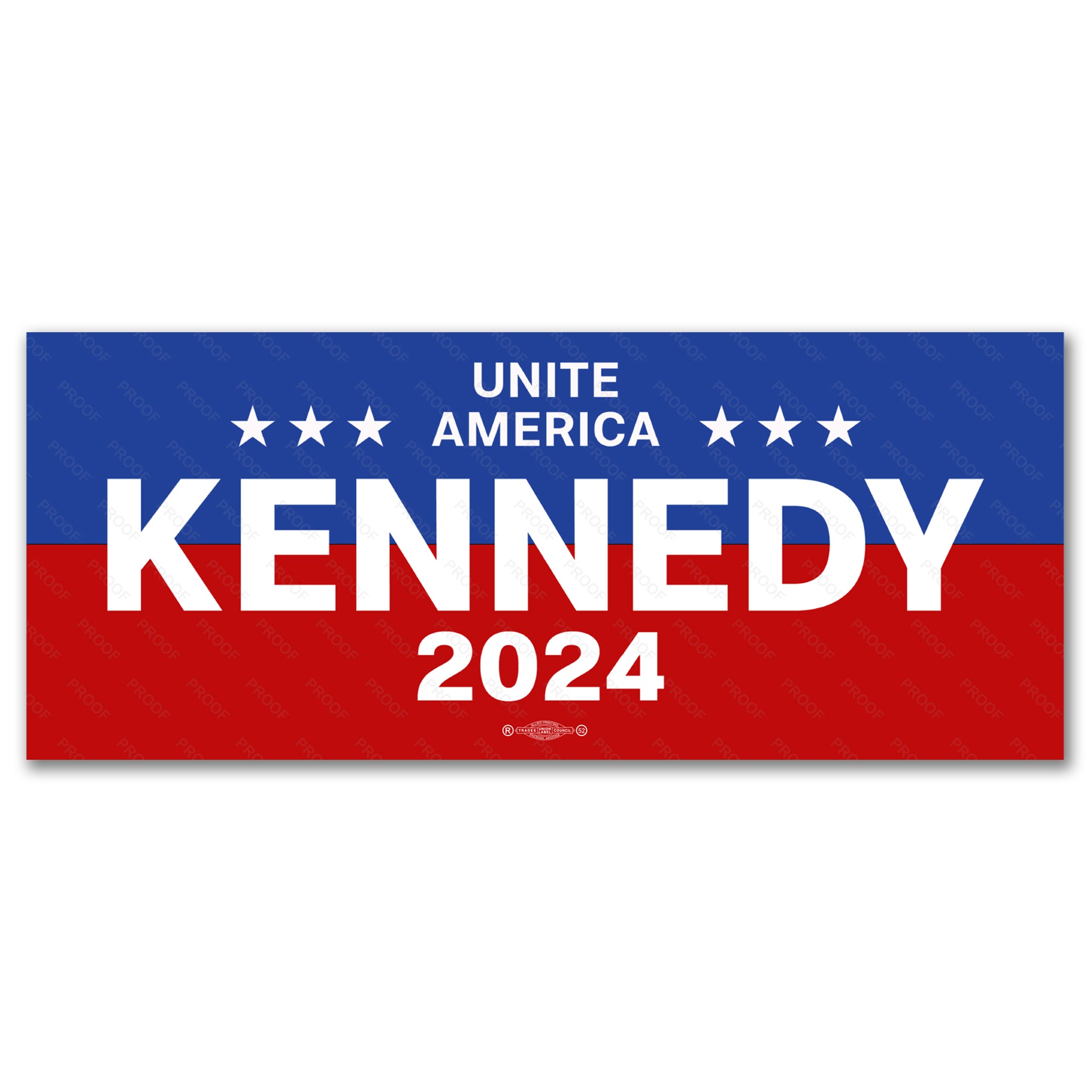 Kennedy 2024 Unite America Campaign Bumper Sticker / RFK24BS503