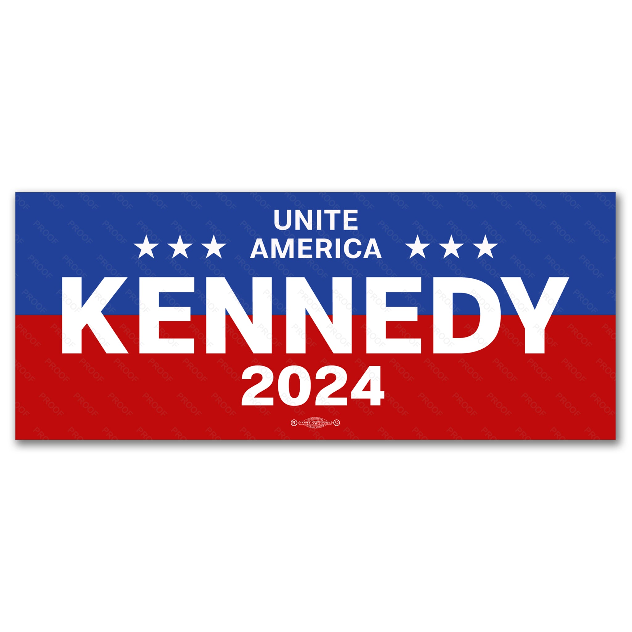 Kennedy 2025 Unite America Campaign Bumper Sticker / RFK24BS503