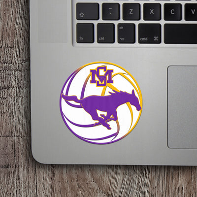 Sunrise Mountain Volleyball Vinyl Stickers