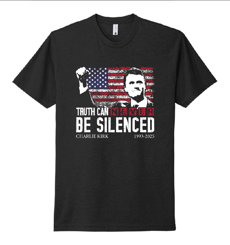 Charlie Kirk Truth Can Never be Silenced USA Flag Shirt