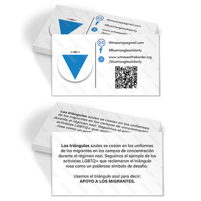 Blue Triangle Campaign - Business Information Cards