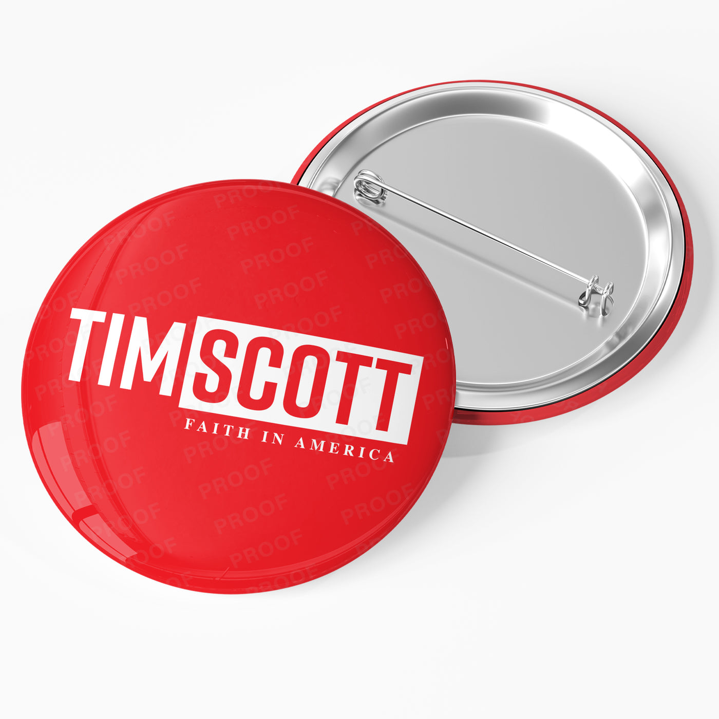 Tim Scott President 2024 Campaign Pin Back Button / TS24-102