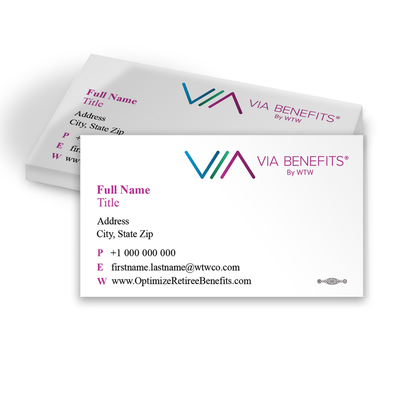 VIA Union Printed Business Cards