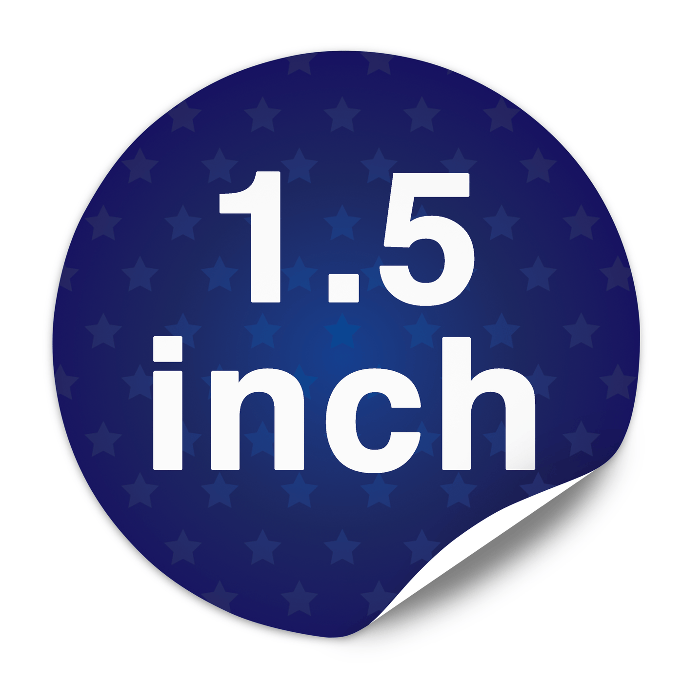 1.5" Round Custom Lapel Stickers, 1-1/2", paper with adhesive back