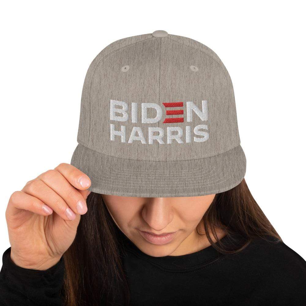 Biden Harris Logo snapback hat, gray