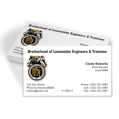 BLET Union Printed Business Cards - BLET-101
