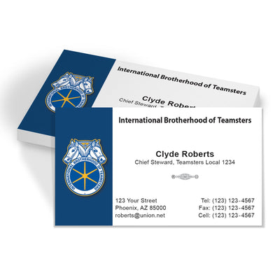 Teamsters Union Printed Business Cards - Teamsters-101-FB