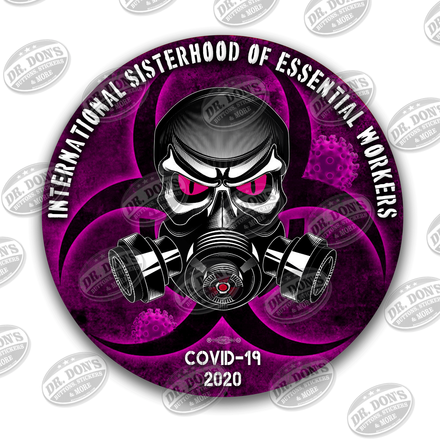 Laborer With Skull Helmet Sticker - Hard Hat Decal - BIEKRSTUFFUS