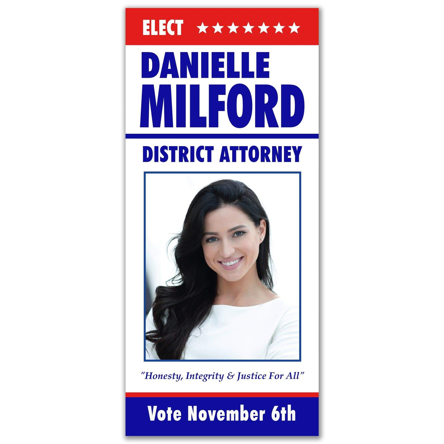 Political Palm Card / Push Card Templates - SET UP ONLY - PC-14