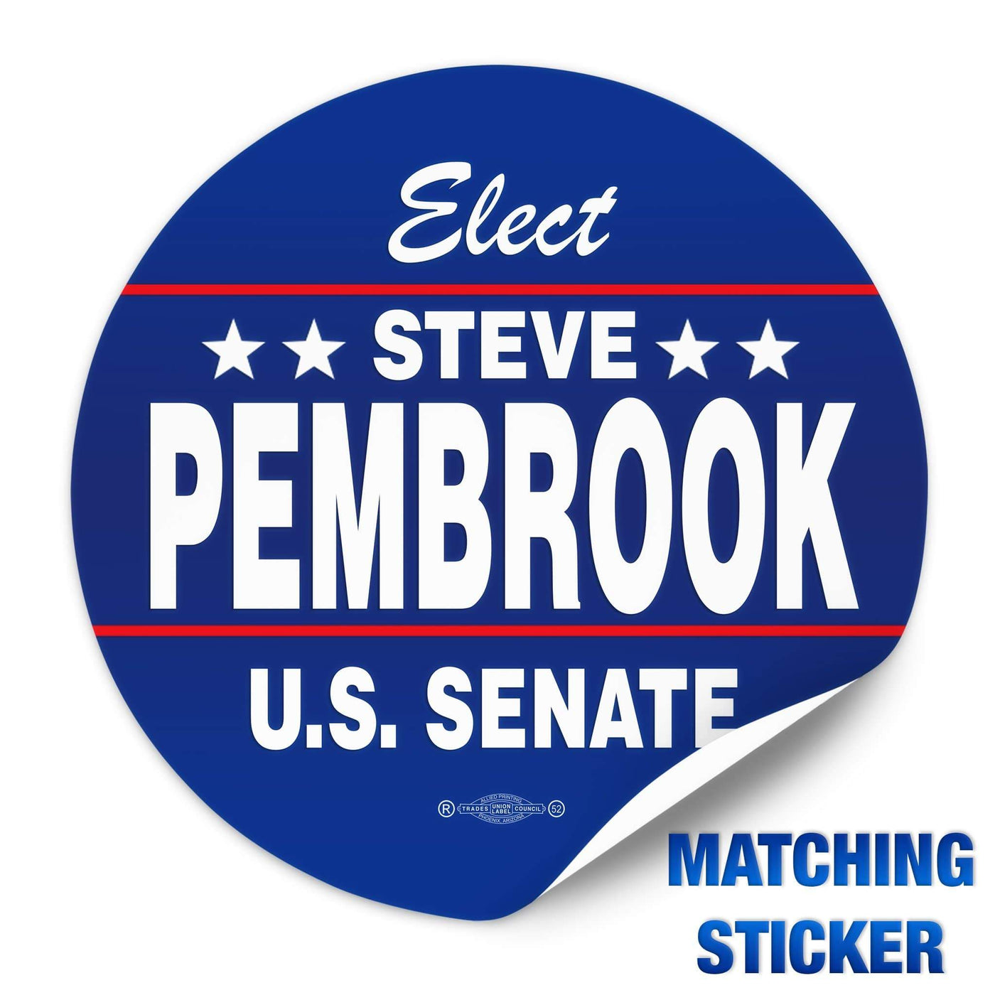 Political Campaign Button Template - PCB-109