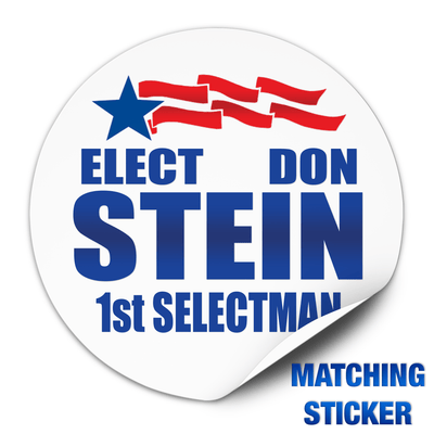 Political Campaign Button Template - PCB-112