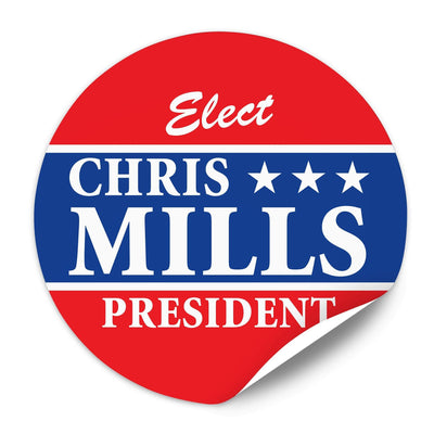 Political Campaign Sticker Template - PCS-115 - Buttonsonline