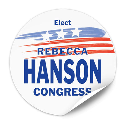Political Campaign Sticker Template - PCS-120 - Buttonsonline